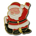 Santa Waving Lapel Pin